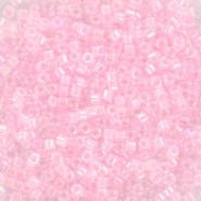 Miyuki delica Perlen 11/0 - Pink lined ab crystal DB-55